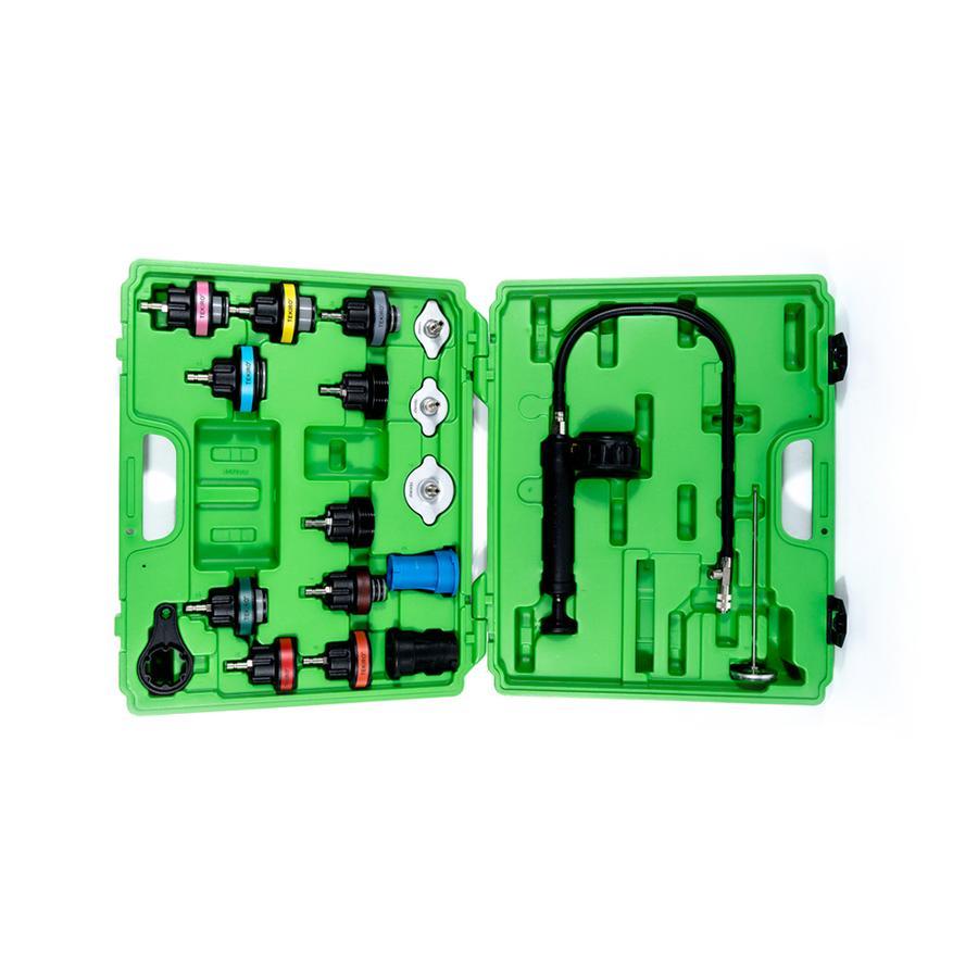 Jual TEKIRO UNIVERSAL RADIATOR PRESSURE TESTER KIT 18 PCS / ALAT TES ...