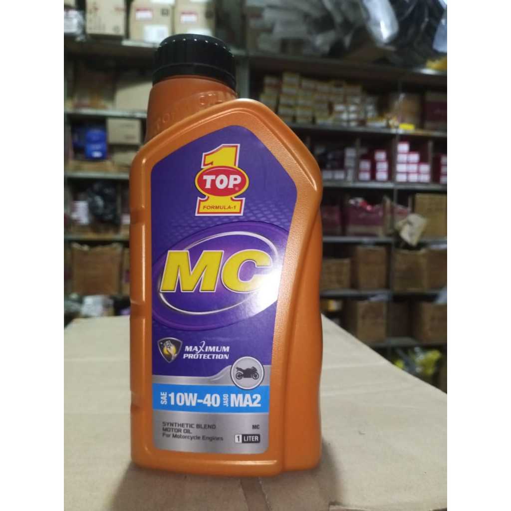 Jual TOP 1 MC 1 LITER SAE 10W-40 JASO MA2 MAXIMUN PROTECTION | Shopee ...