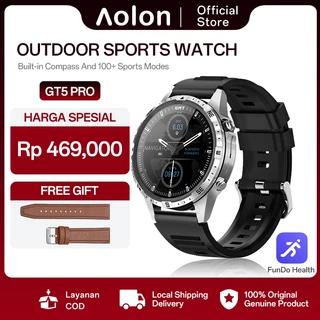 Aolon GT5 Pro Smartwatch 1.6 Inch Big Screen Running Pace 100+ Sports Modes Dilengkapi Dengan Kompas Jam Tangan Olahraga Luar Ruangan