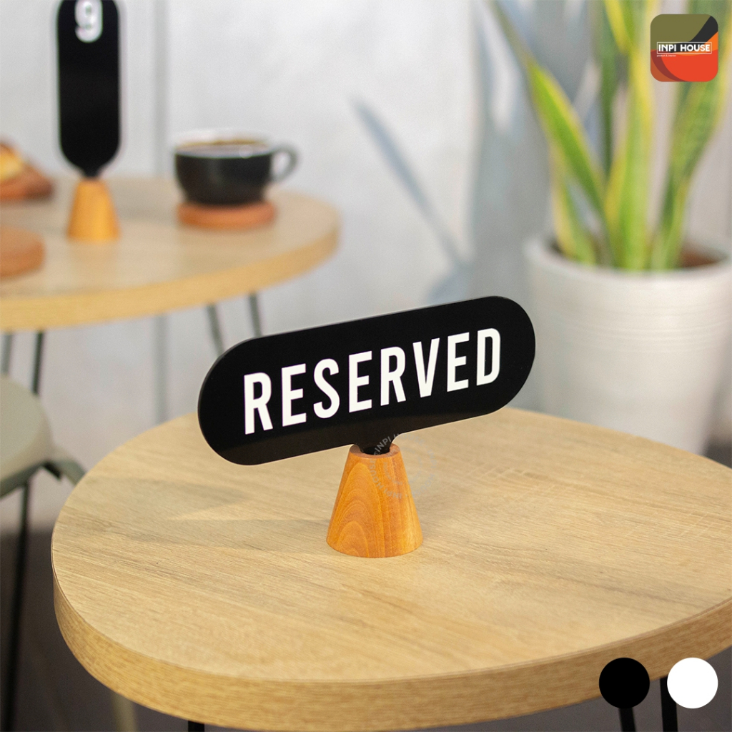Jual INPI HOUSE Reserved Signage - Papan Tanda Meja Reserved ...