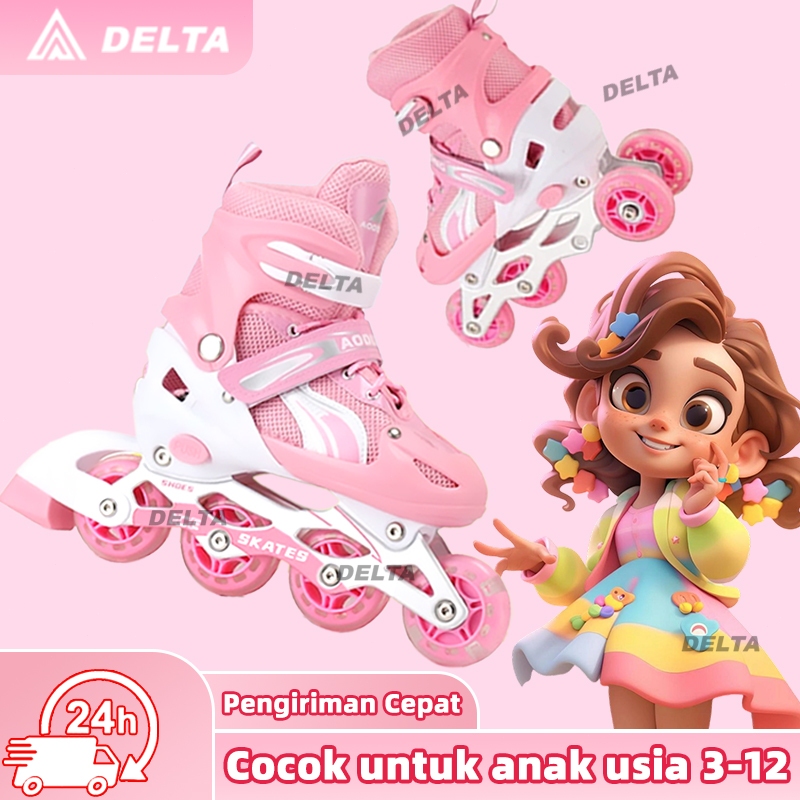 Jual Sepatu Roda Dewasa Sepatu Roda Anti Selip Anak sepatu roda anak ...