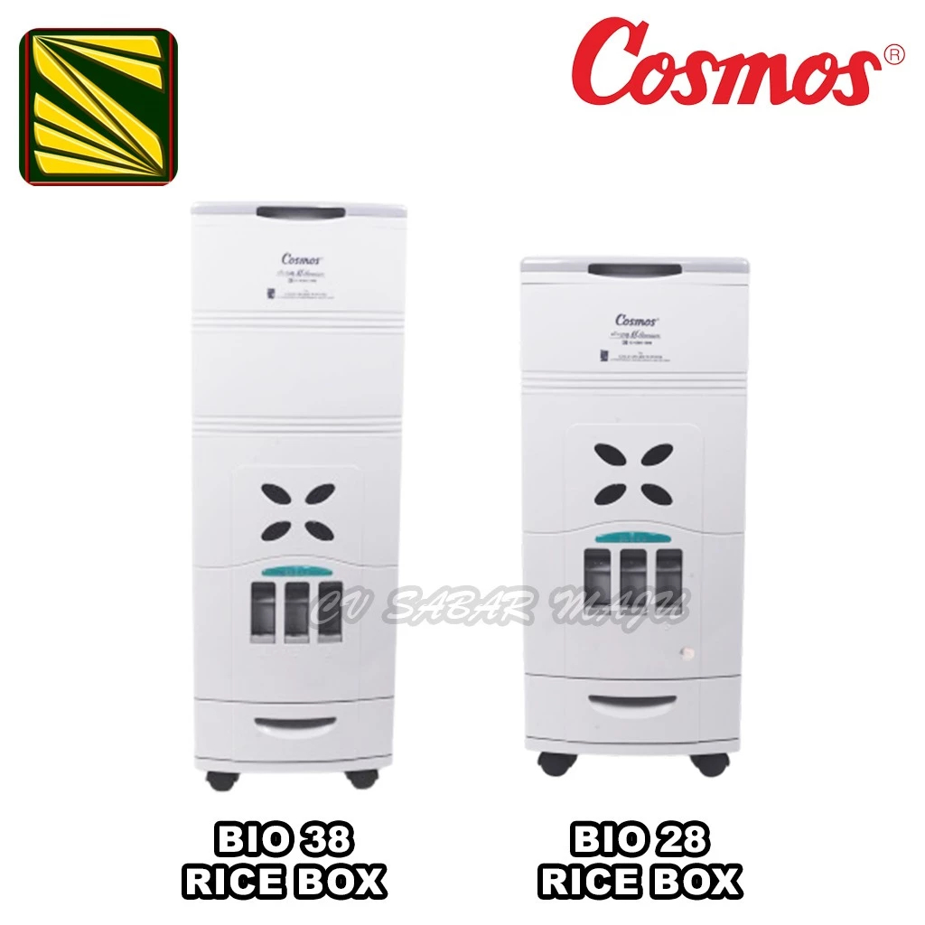 Jual Cosmos Tempat Penyimpanan Beras 38 Kg & 28 Kg / Rice Box Cosmos 38 ...