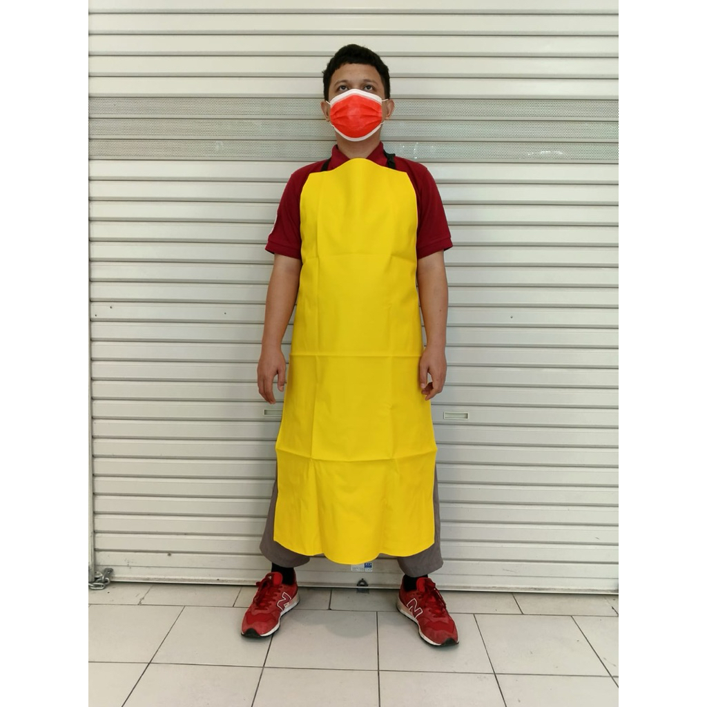 Jual Apron atau Celemek Industri Bahan SEMI KULIT/ KULIT SINTETIS UK ...