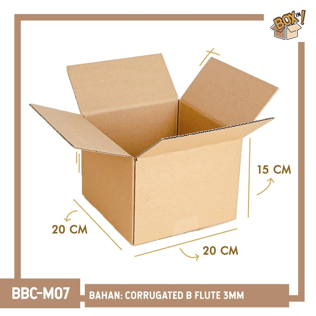 Jual 20 x 20 x 15 cm (BBC-M07) | B FLUTE | KARDUS | CORRUGATED BOX ...