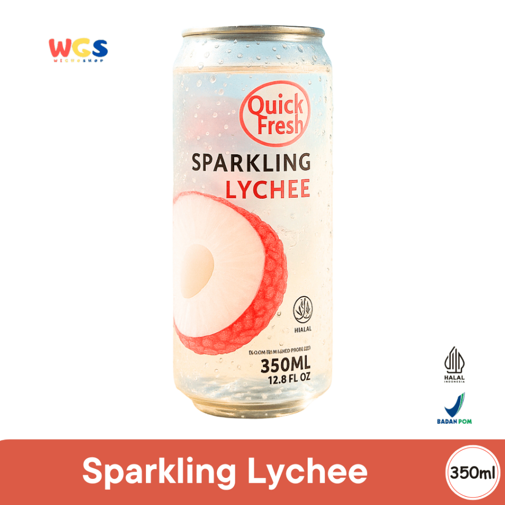 Jual Quick Fresh Sparkling Lychee 350ml Minuman Bersoda Rasa Leci Segar ...