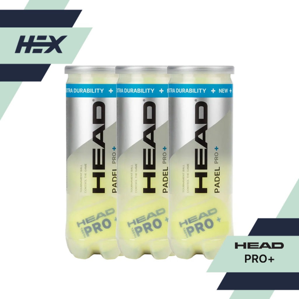 Jual Head Padel Pro+ Extra Durability Padel Ball - Official Ball Of ...
