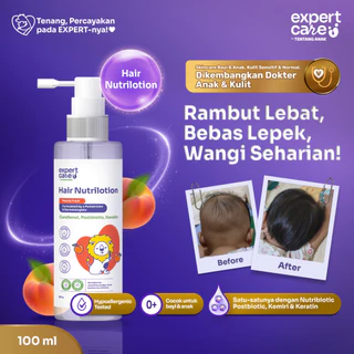 Hair Lotion Anak & Bayi - Expert Care Hair Nutrilotion 100ml dengan Nutribiotic - Rambut Tebal & Wangi Seharian - Kemiri Keratin Postbioitic