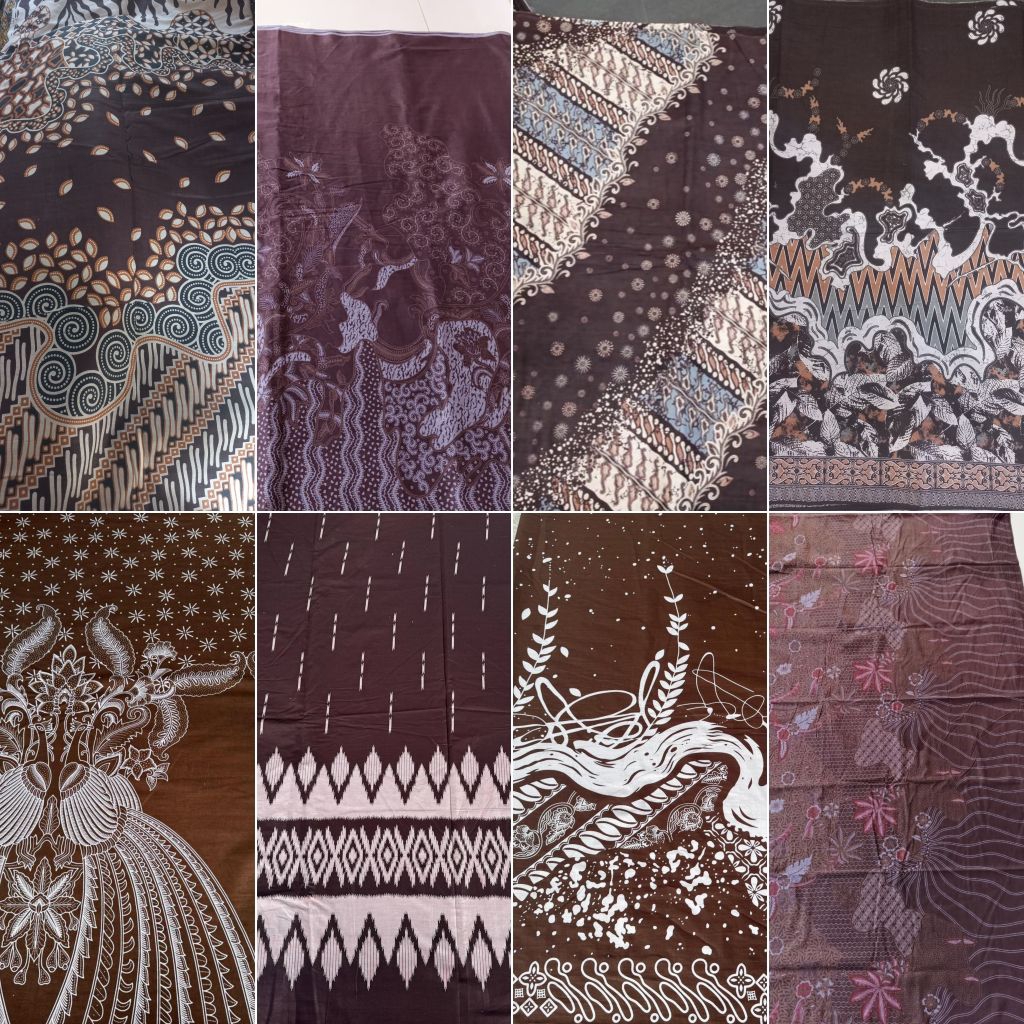 Jual {BEST SELLER} KAIN BATIK PRINT MAHOGANY LENGKAP KATUN PRIMA HALUS ...
