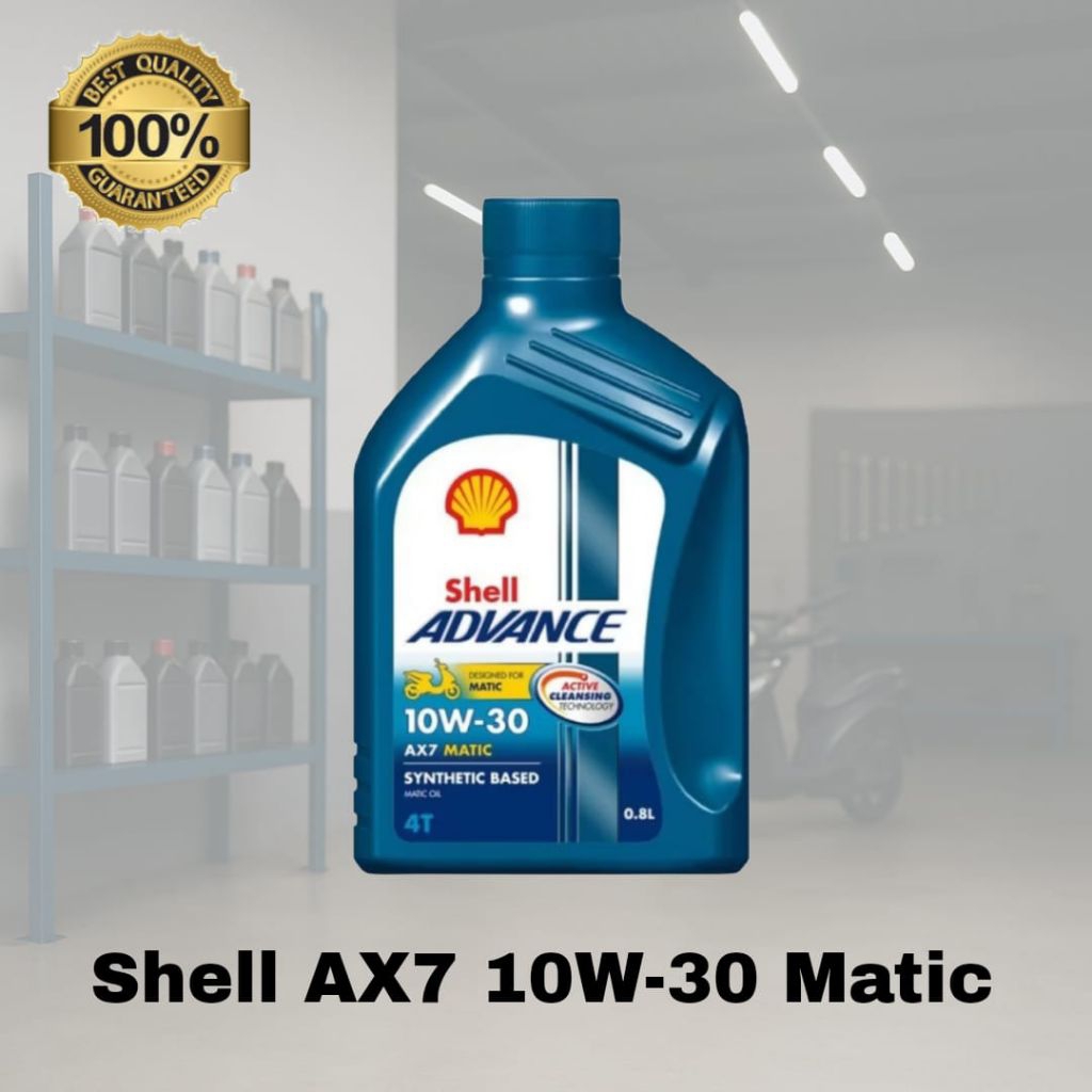 Jual SHELL ADVANCE AX7 MATIC 0,8L 10W-30 | Shopee Indonesia