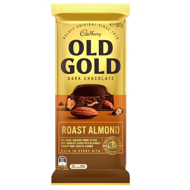 Jual Cadbury Old Gold Dark Chocolate Block All Variant180g / Old