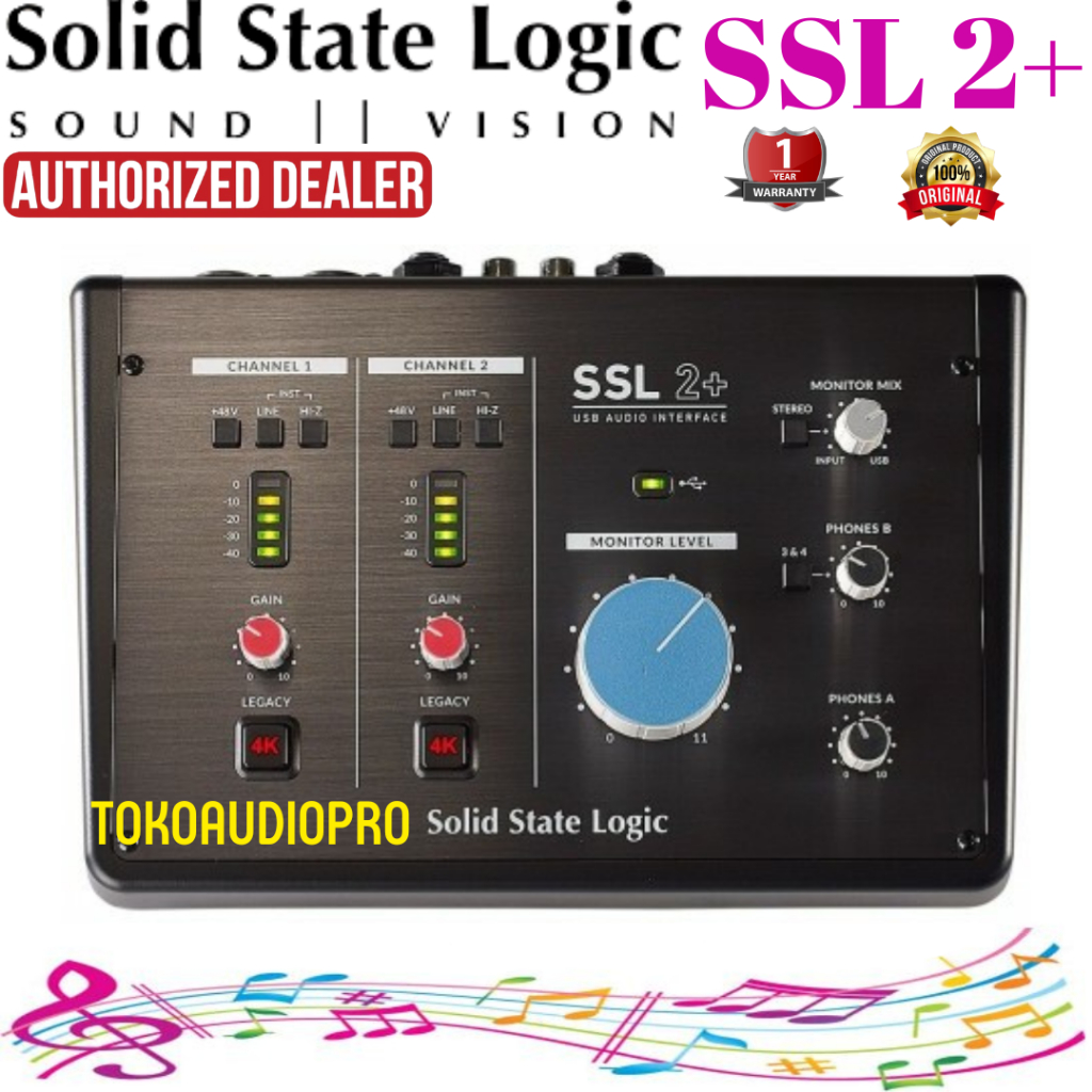 Jual Solid State Logic SSL 2+ Soundcard USB Adio Interface SSL2 ...