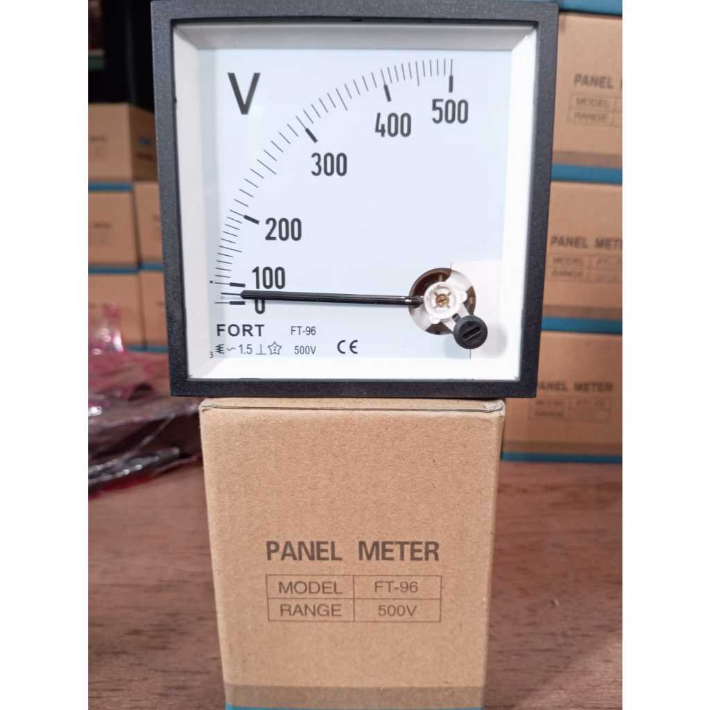 Jual Fort Panel Volt Meter FT-96 x 96 300V 500V | Shopee Indonesia
