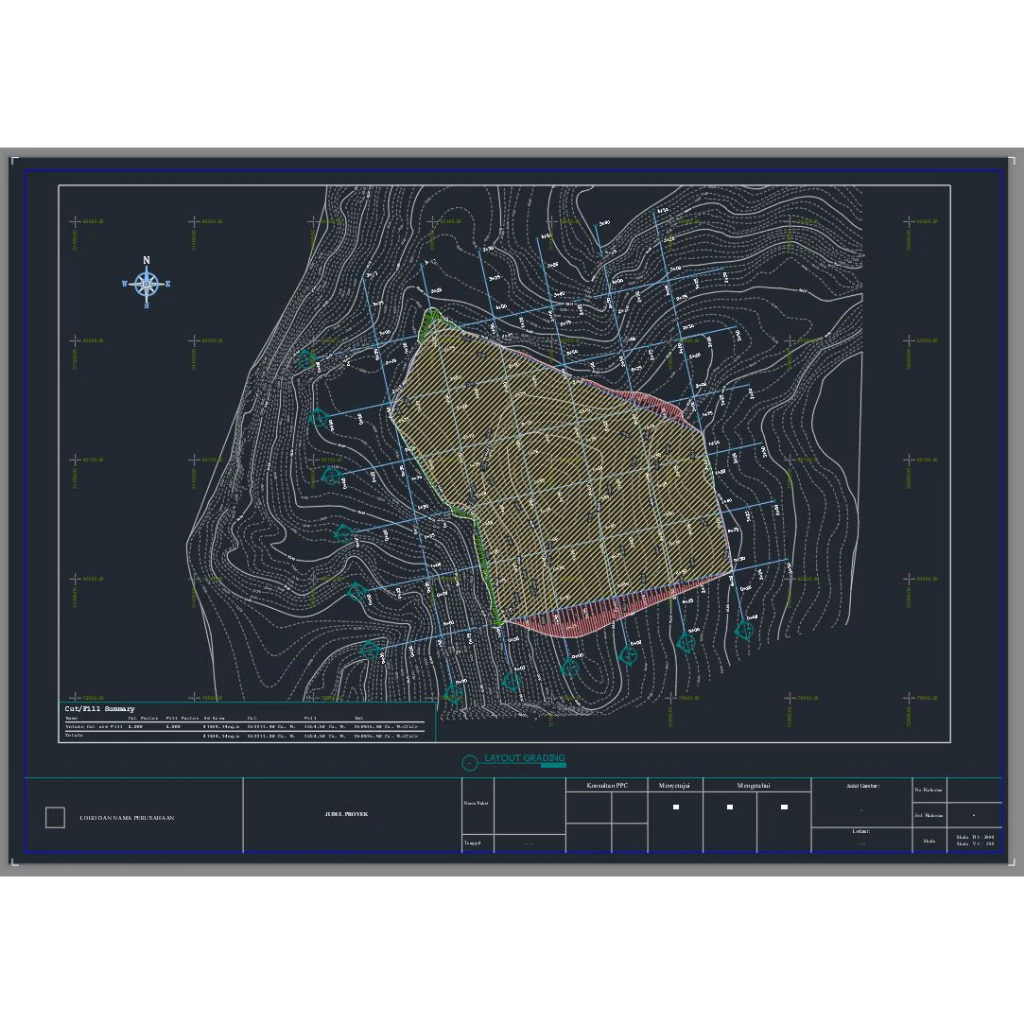 Jual Templates Autocad Civil 3d ( Cut and Fill ) | Shopee Indonesia