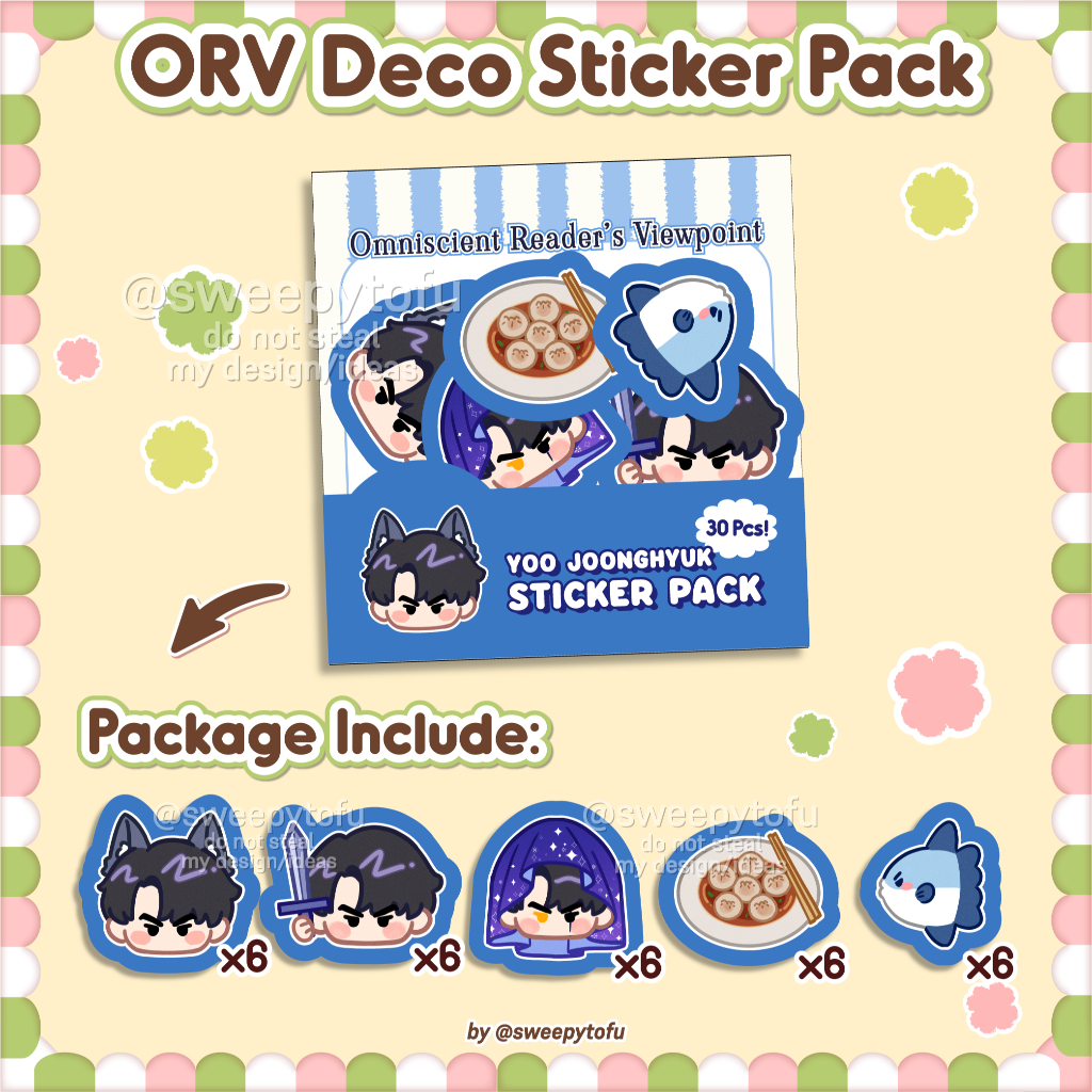 Jual ORV Deco Sticker Pack set 30pcs Omniscient readers viewpoint Kim ...