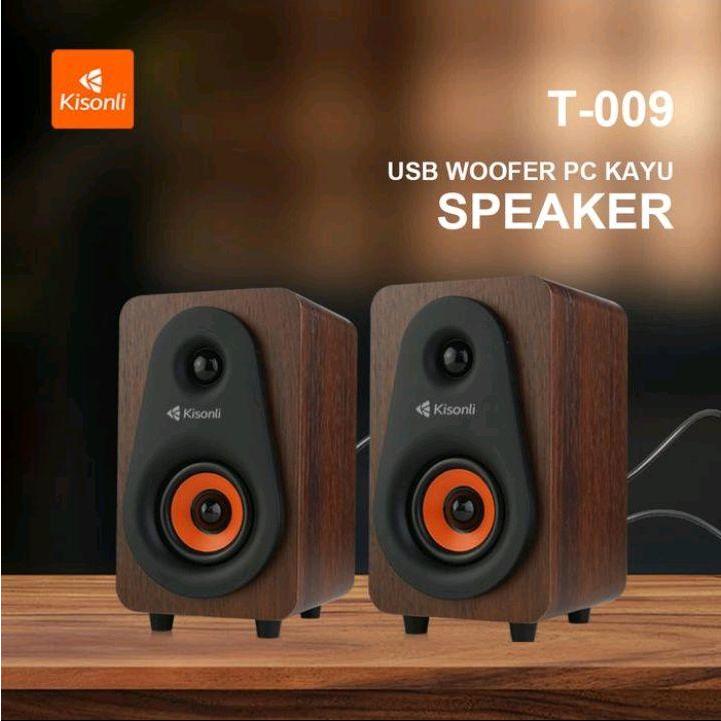 Jual Kisonli T-009 Speaker Multimedia PC Laptop Suara Ngebas Jernih ...