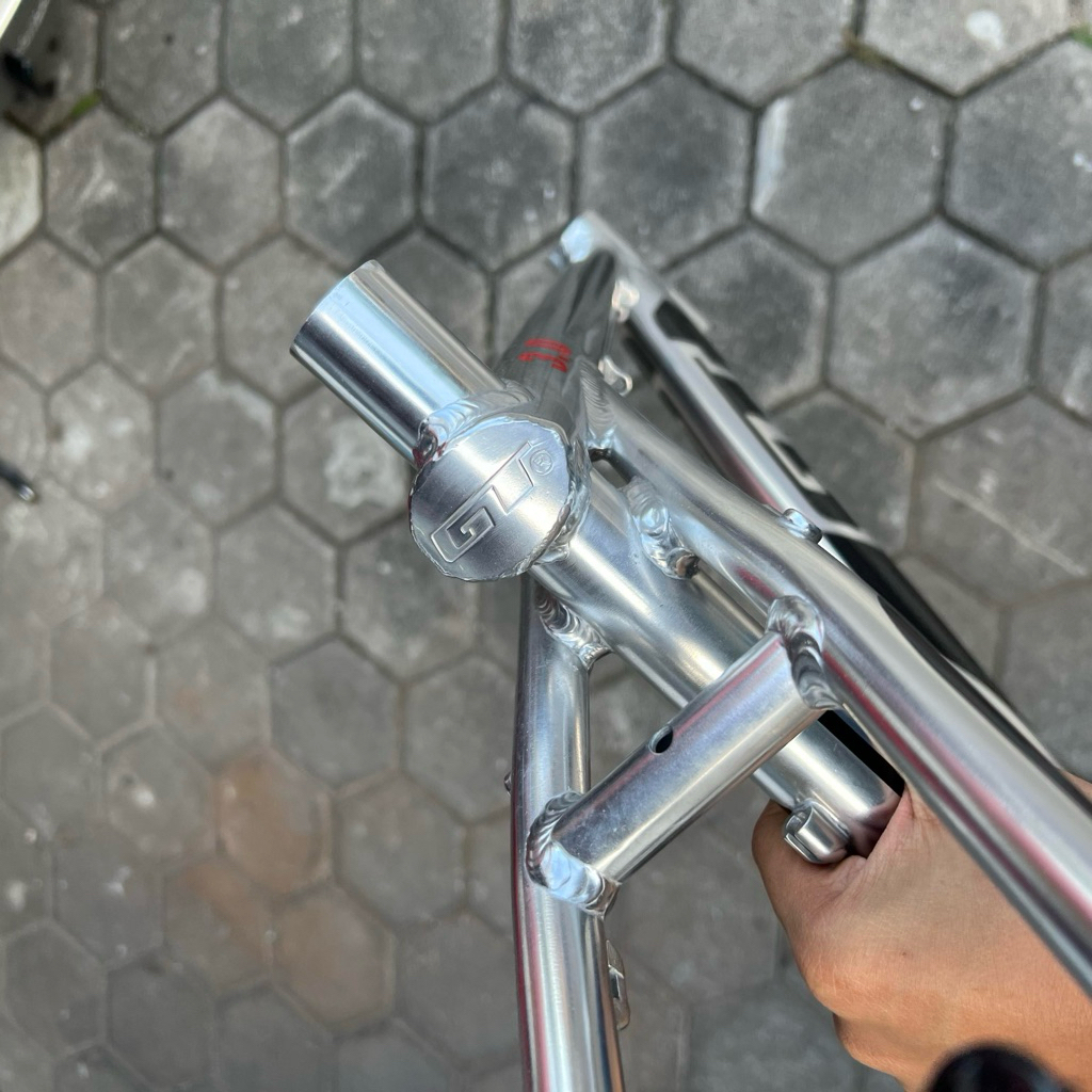 Jual FRAME SEPEDA MTB GT ALUMUNIUM ALLOY SILVER 26 TAIWAN AVALANCHE ...