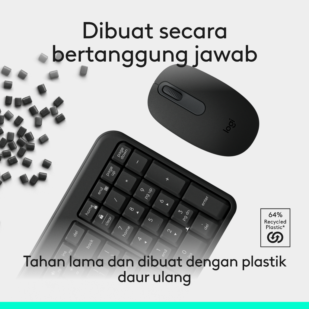 Logitech MK251 Combo Mouse dan Keyboard Nirkabel Bluetooth, Konektivitas yang Cepat & Mudah, Keyboard Nirkabel Ringkas, Mouse Ambidekstrus, Produk Tah (7)