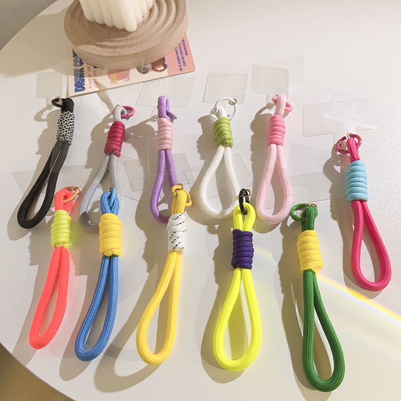 Jual Buatan Tangan Kontras Mengikat Tali Keychain Aksesoris Ponsel ...