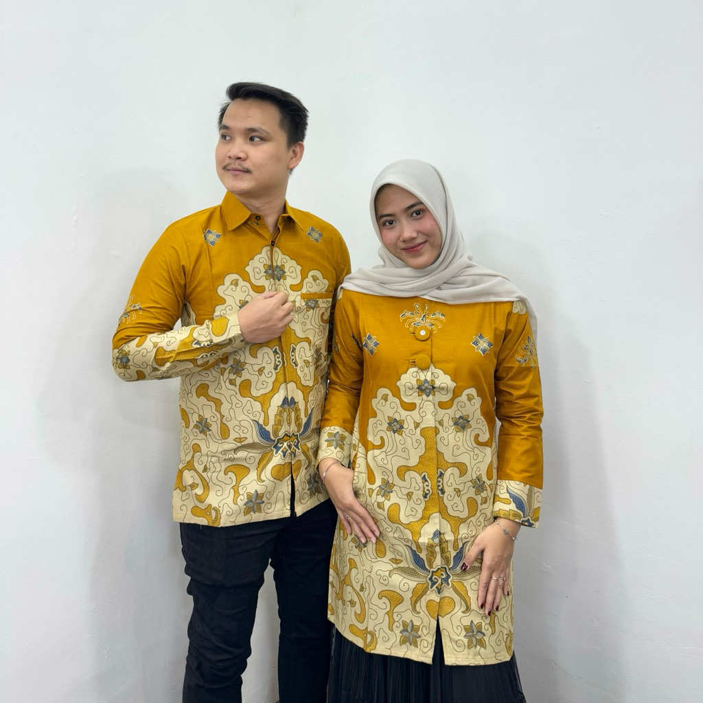Jual Baju Batik Tunik Bahan Katun Halus Batik Couple Batik Full Lapisan ...