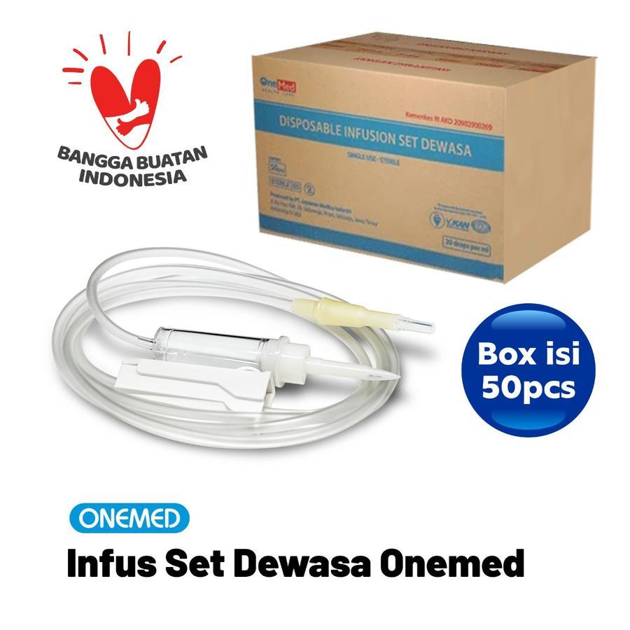 Jual Infus Set Dewasa Box isi 50pcs OneMed BN | Shopee Indonesia