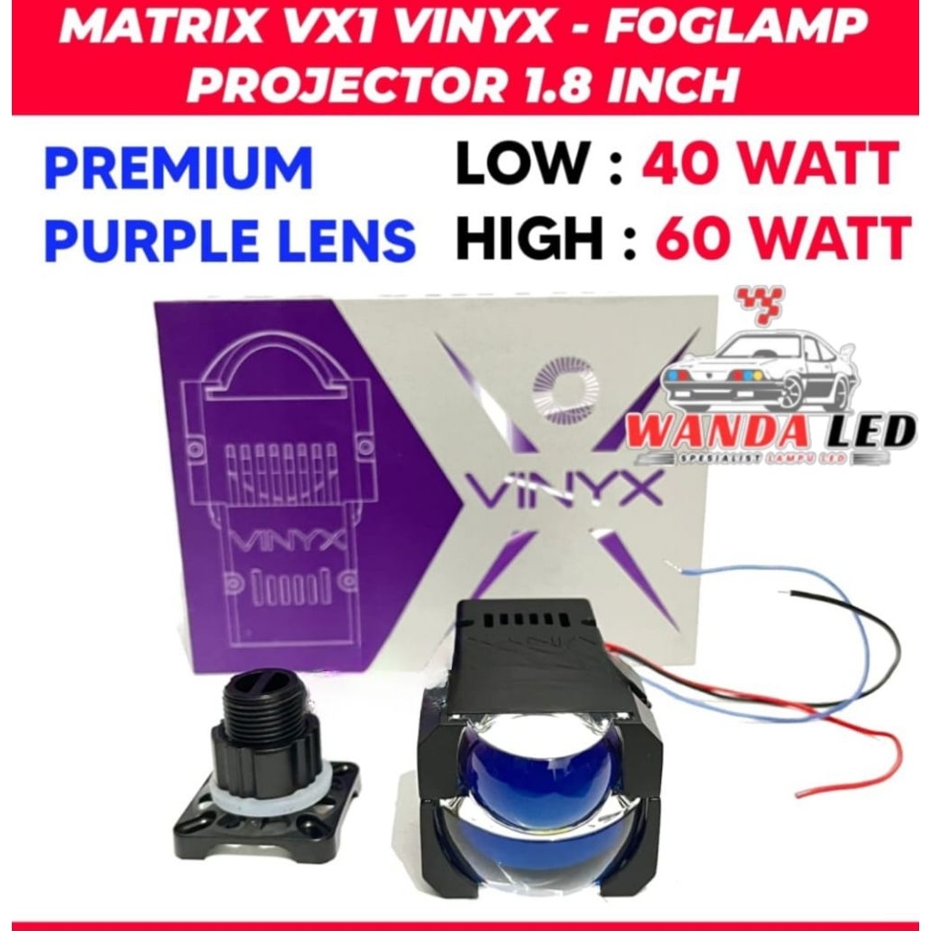 Jual PROJECTOR BI-LED MATRIX VX1 LASER VINYX VX1 LAMPU MOBIL MOTOR 1,8 ...