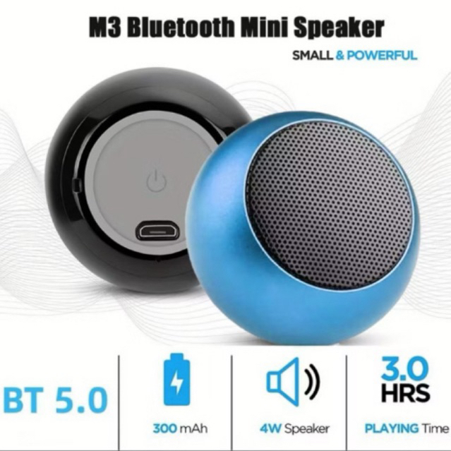 Jual Speaker Mini Portable M3 Bluetooth | Shopee Indonesia