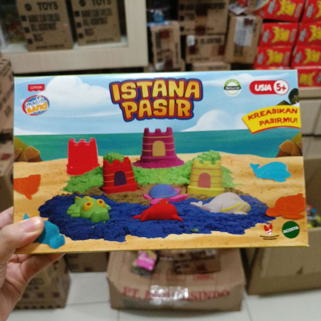 Jual Magic Sand Istana Pasir dunia laut mainan anak | Shopee Indonesia