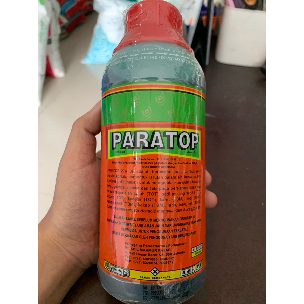 Jual Herbisida PARATOP 276 SL 500 ml ( Anti Rumput Parakuat Diklorida ...