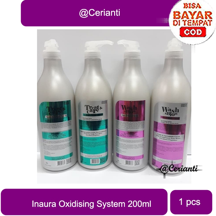 Jual [1000ML] [BPOM] Inaura Wash & Blow | Treat & Care Shampoo ...