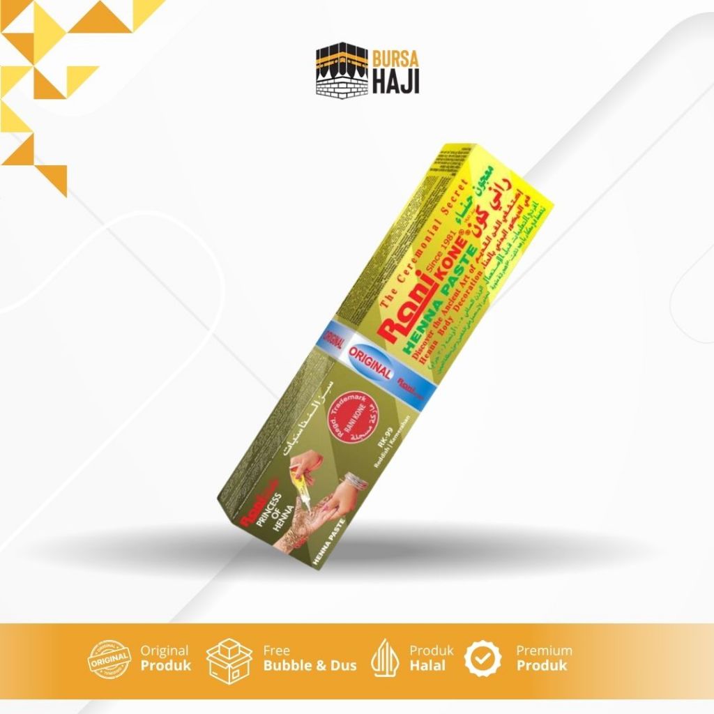 Jual Heena/Henna Rani Kone RK 99 30gr Orange Premium Kemasan Arab Saudi ...