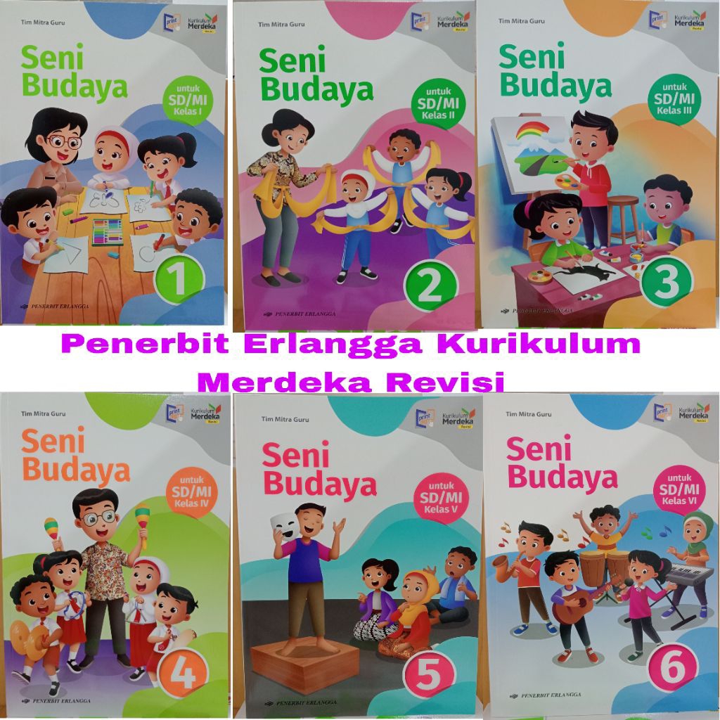 Jual Original Seni Budaya SD Kelas 1 2 3 4 5 6 Kurikulum Merdeka Revisi ...