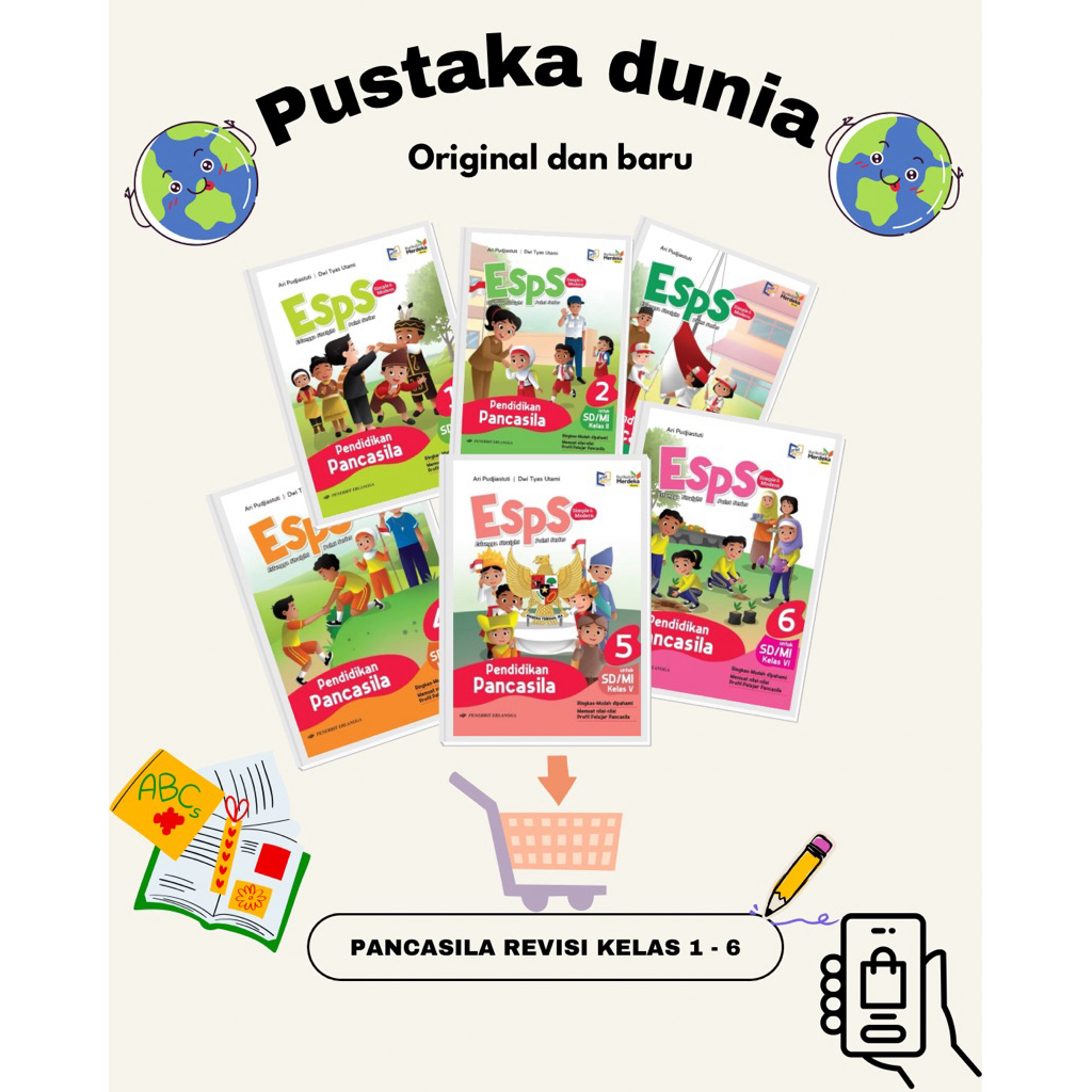 Jual ESPS PENDIDIKAN PANCASILA REVISI KELAS 1 KELAS 2 KELAS 3 KELAS 4 ...