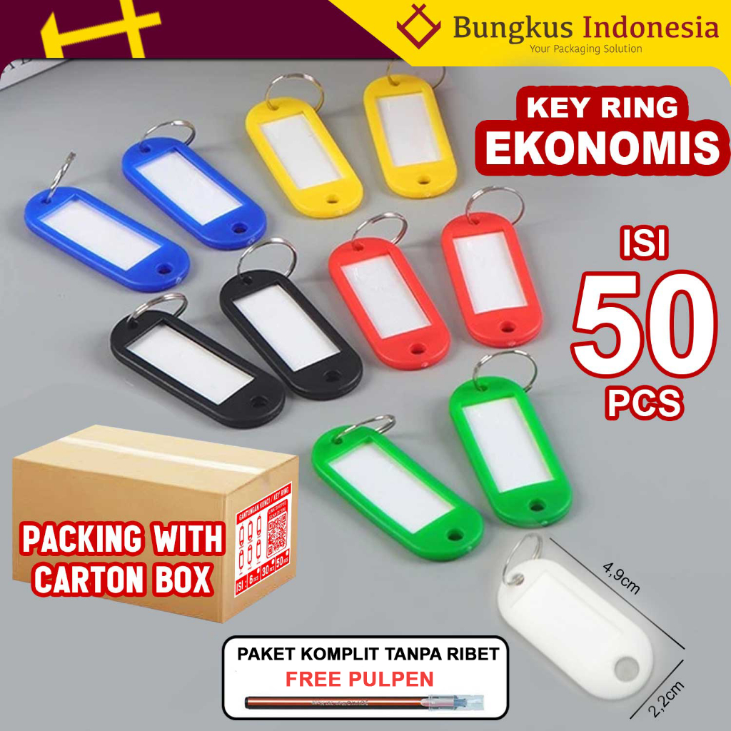 Jual Gantungan Kunci Label Nama / Key Ring | Shopee Indonesia