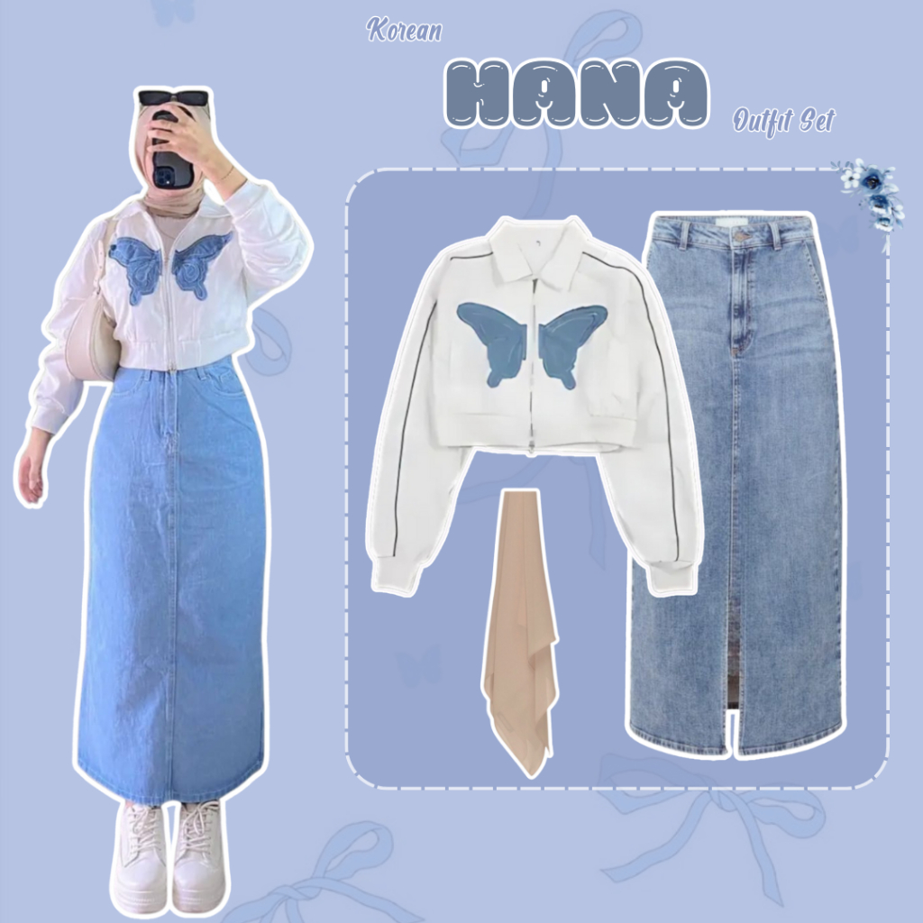 Jual Outfit Rok Jeans Hijab Terlengkap & Harga Terbaru Juli 2026 ...