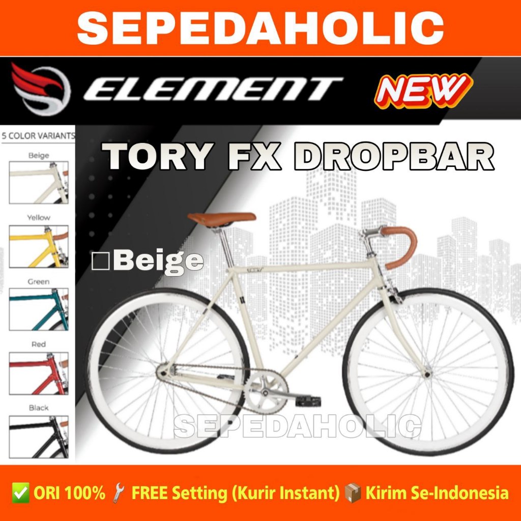 Jual Sepeda Fixie ELEMENT TORY FX DROPBAR NEW 700C Steel | Shopee Indonesia