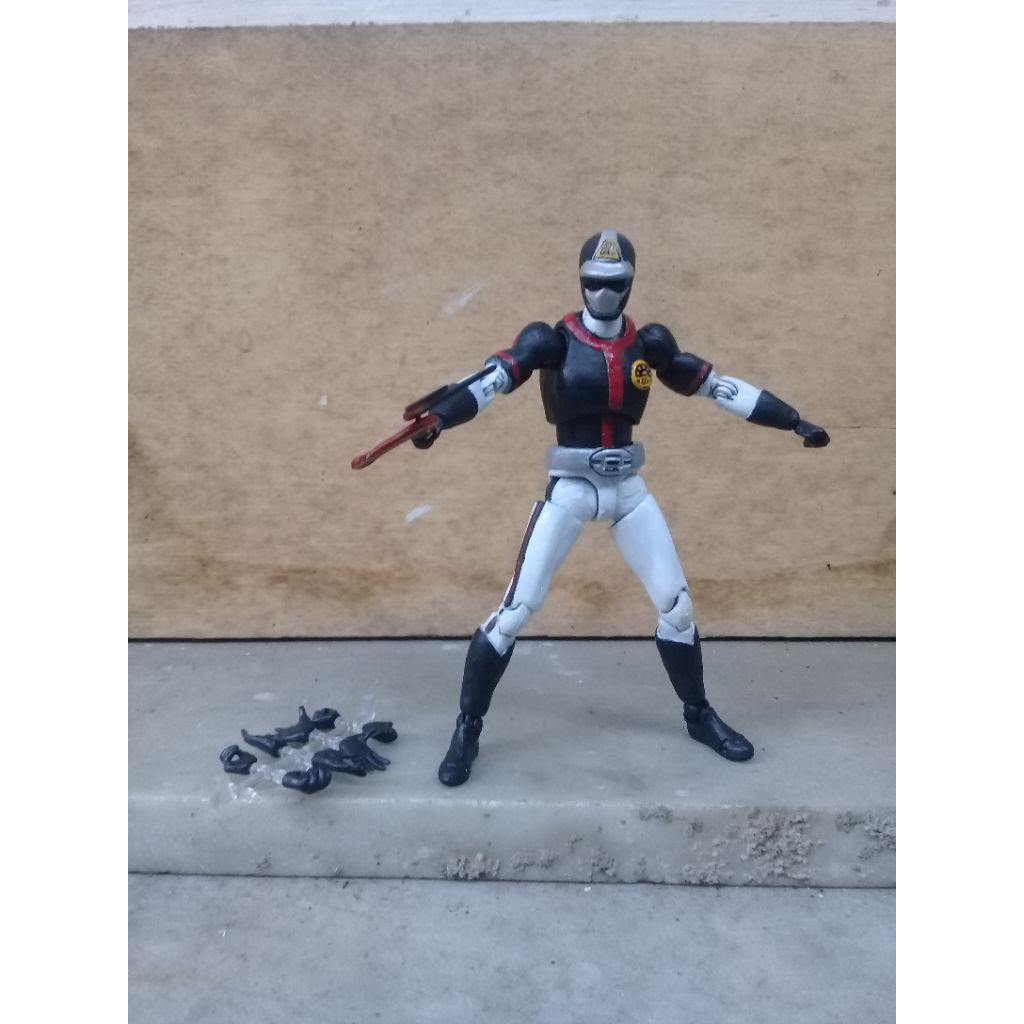 Jual shf dynaman Dyna black action figure custom power rangers super ...