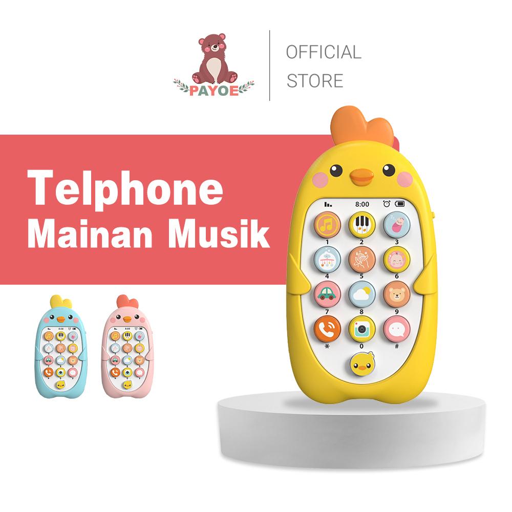 Jual PAYOE Cina Dan Inggris Mainan Telpon Bayi Anak Mainan Handphone ...