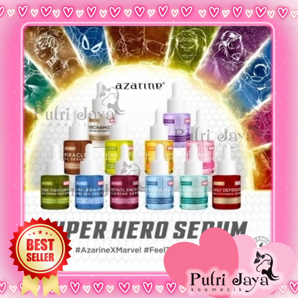 Jual AZARINE Serum Superhero Marvel Series |AHA BHA PHA |Acne Spot ...