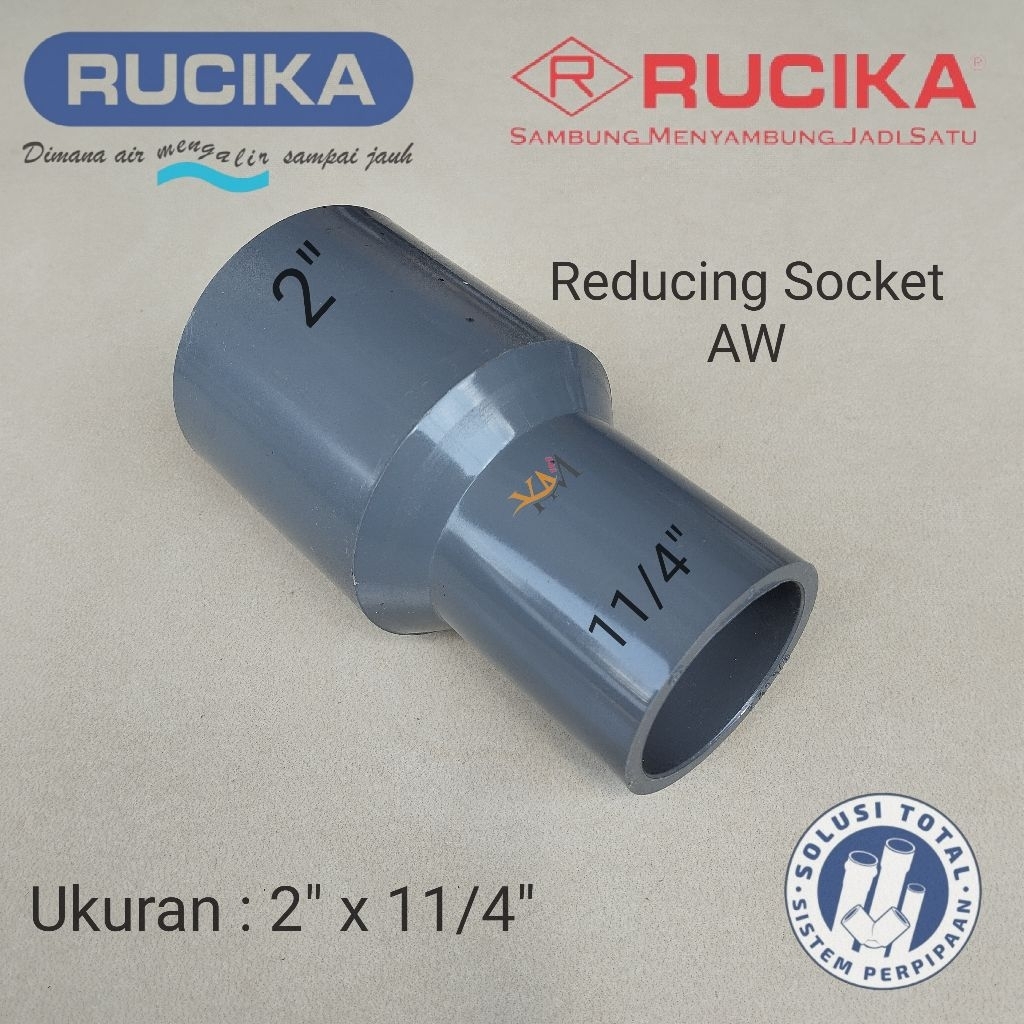 Jual REDUCING SOCKET VLOCK OPERAN PVC AW RUCIKA 2X11/4 INCH | Shopee ...