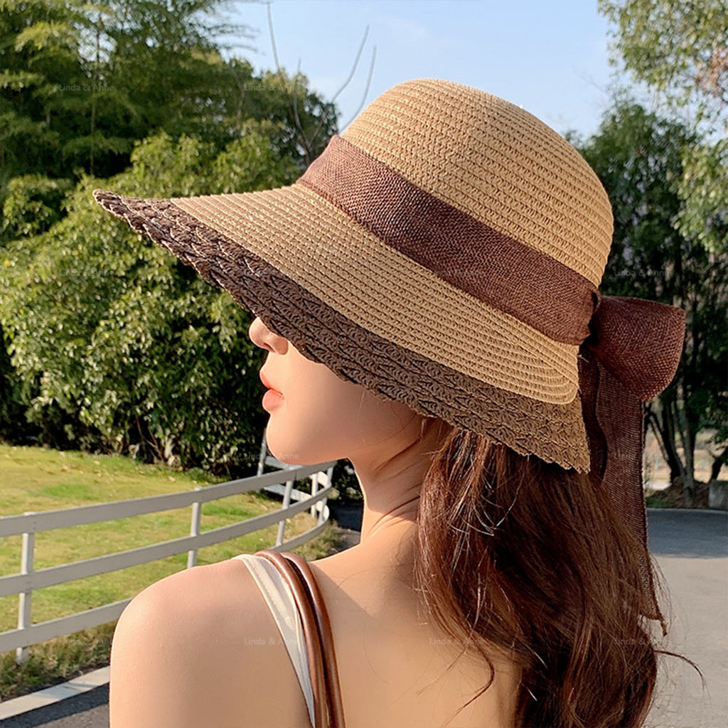 Jual L&A Topi Pantai Wanita Renda Lace Bunga Pelindung Sinar UV Summer ...