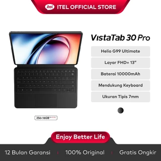 VistaTab 30 Pro 8/256GB - Super Tipis 7mm Layar Besar 13" FHD+ Prosesor Canggih Helio G99 Ultimate - Dual Speaker - Baterai Besar 10000mAh