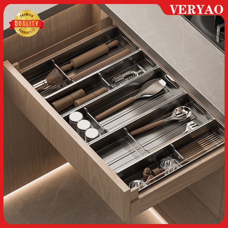 Jual Rak penyimpanan laci dapur, kotak peralatan makan, rak piring ...