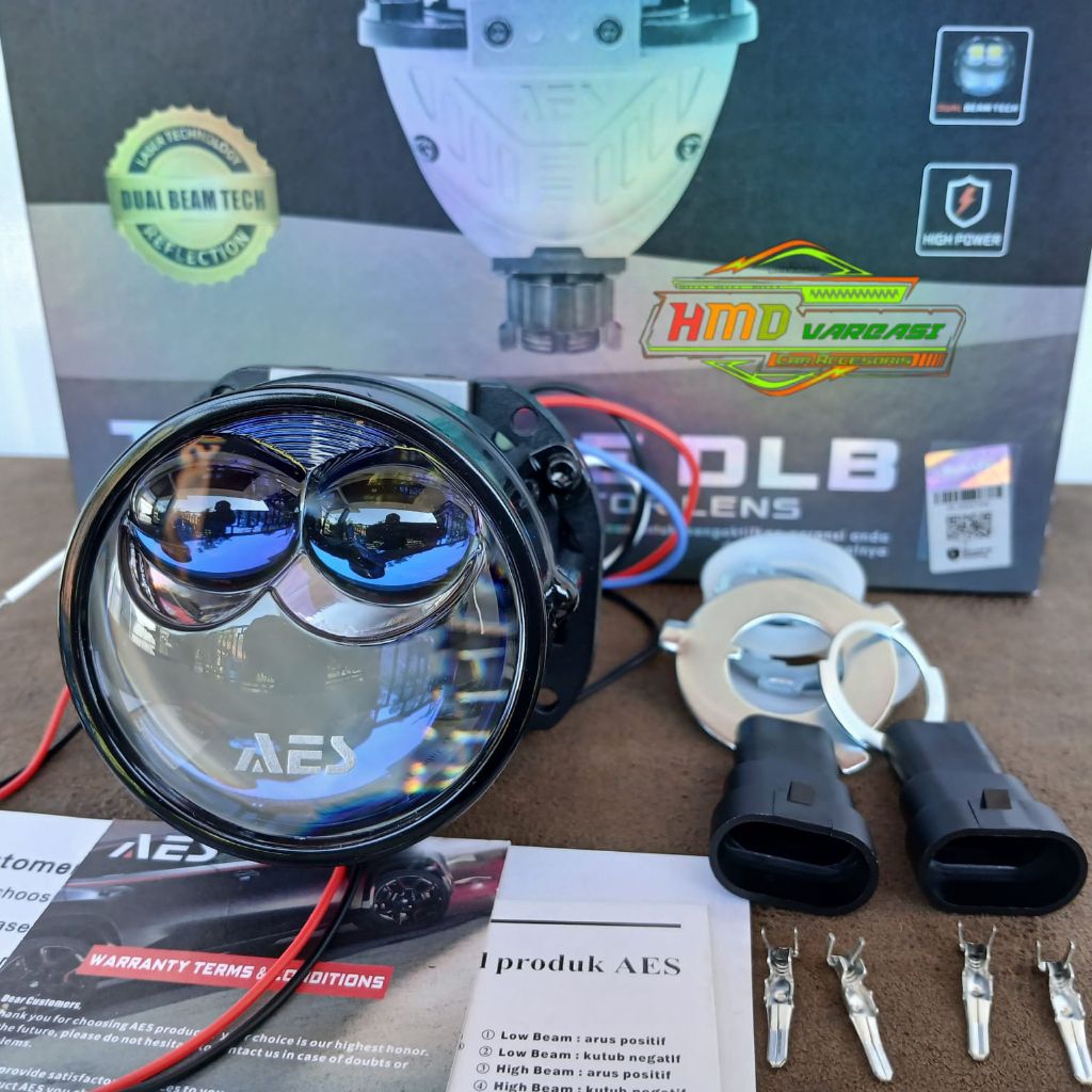 Jual ORIGINAL BI-LED AES TURBO SE DLB DUAL LOW BEAM 2,5 INCH AES TURBO ...