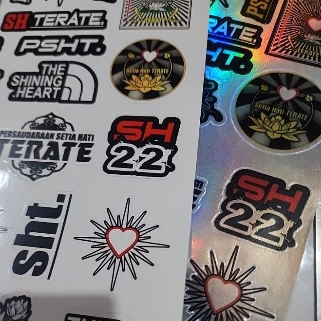 Jual 21 PCS STICKER PSHT 1922 // TERATE // HOLOGRAM // GLOSY // TAHAN ...