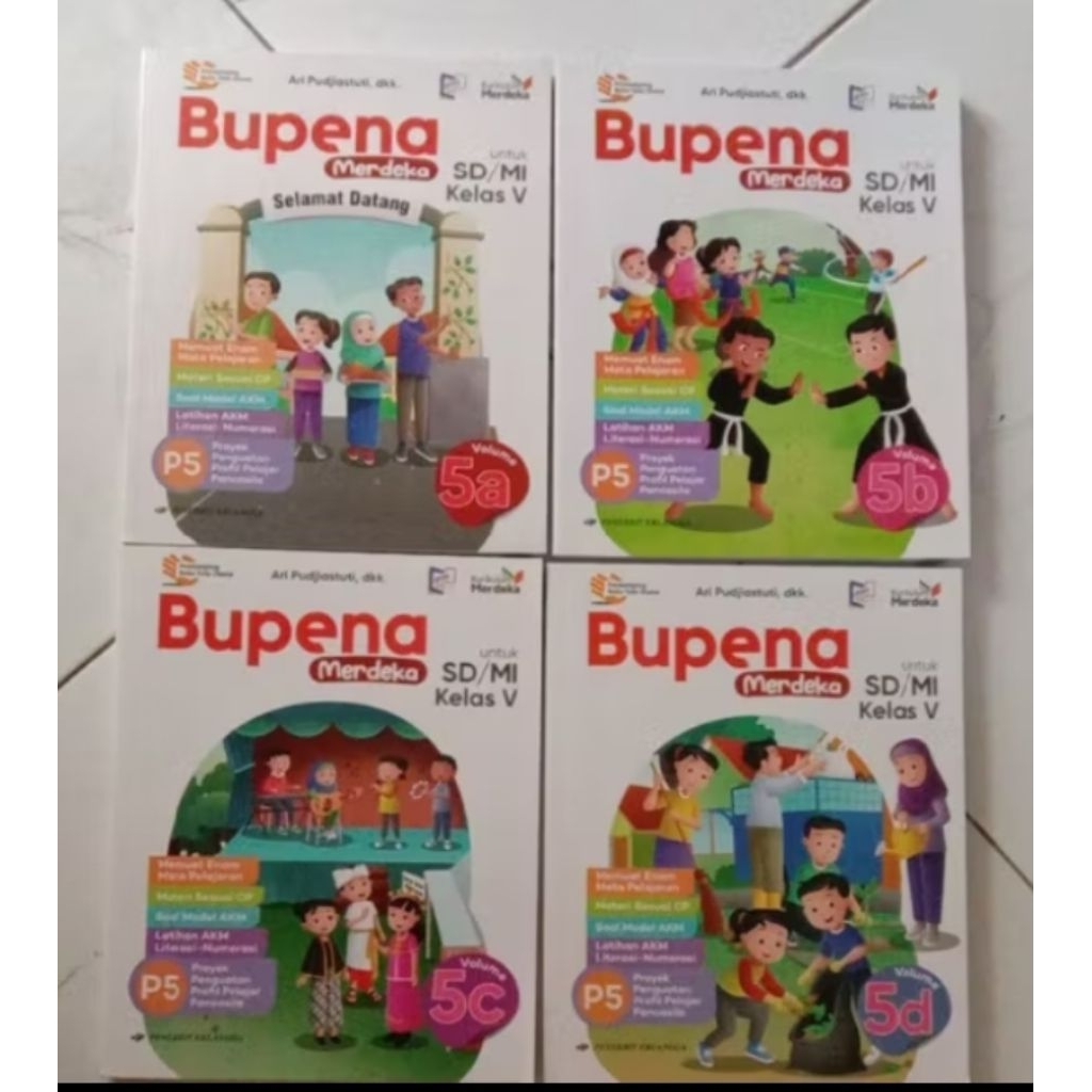 Jual Buku Paket BUPENA SD KELAS 5 A,B,C,D KURMER (BEKAS) | Shopee Indonesia