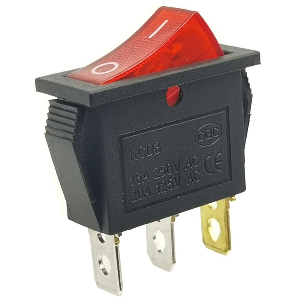 Jual Saklar KCD3 101N Power Rocker Switch ON OFF 220V 250V 16A High ...