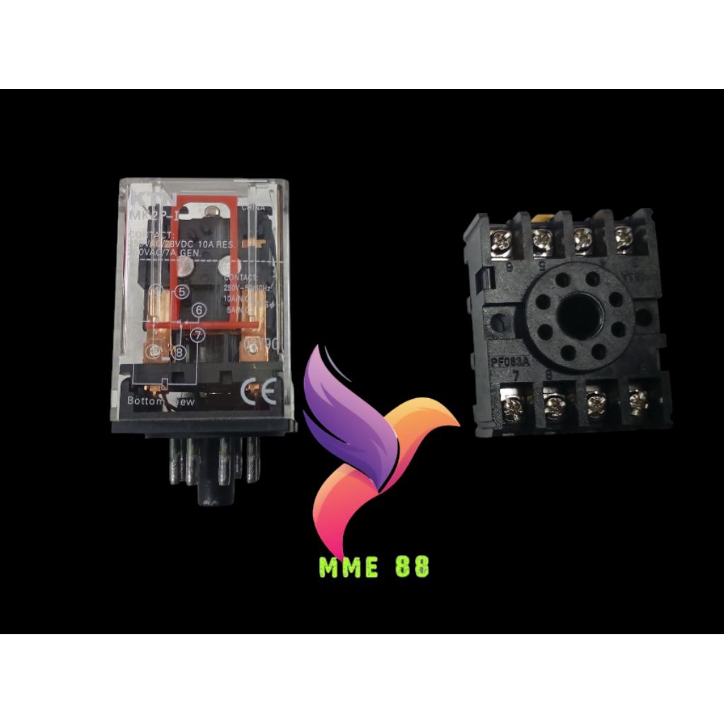 Jual Relay MK2P 220V Ac Plus Soket | Shopee Indonesia