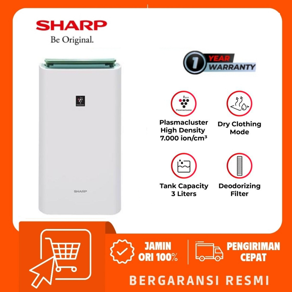 Jual SHARP DWE16FAW Dehumidifier & Air Purifier 2 in 1 38m2 DW-E16FA-W ...