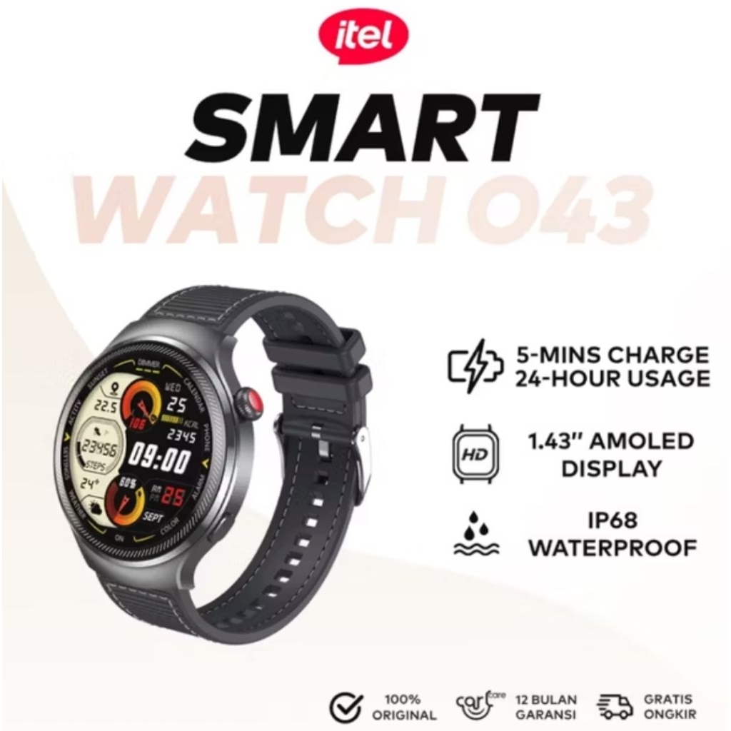 Jual ITEL Smart Watch Edge R1 Pro ISW-043 IP68 Original | Shopee Indonesia