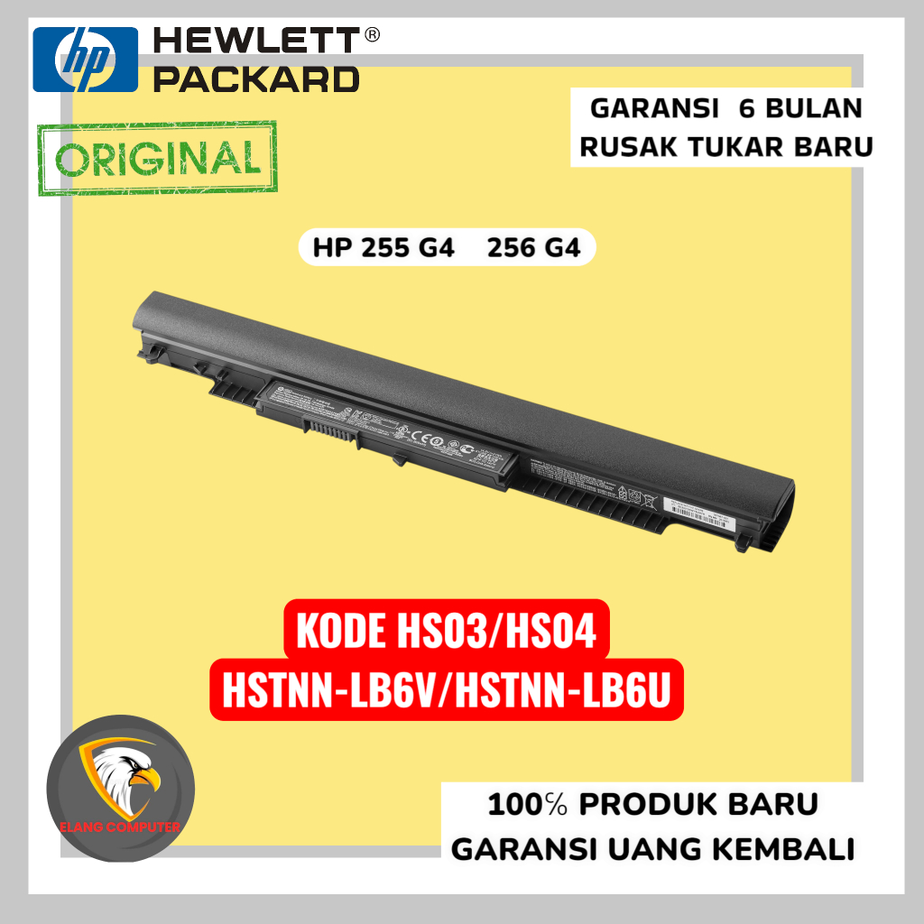 Jual Baterai ORIGINAL HP 255 G4, 256 G4, HS03, HS04, HSTNN-LB6V, HSTNN ...